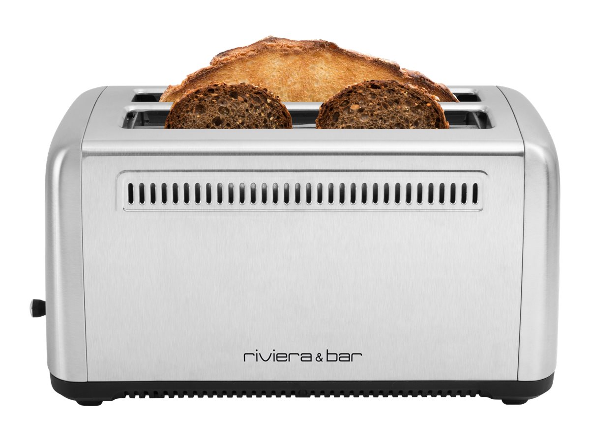Riviera & Bar GP540A Toaster 2 Schlitze XL Satin Stainless Steel