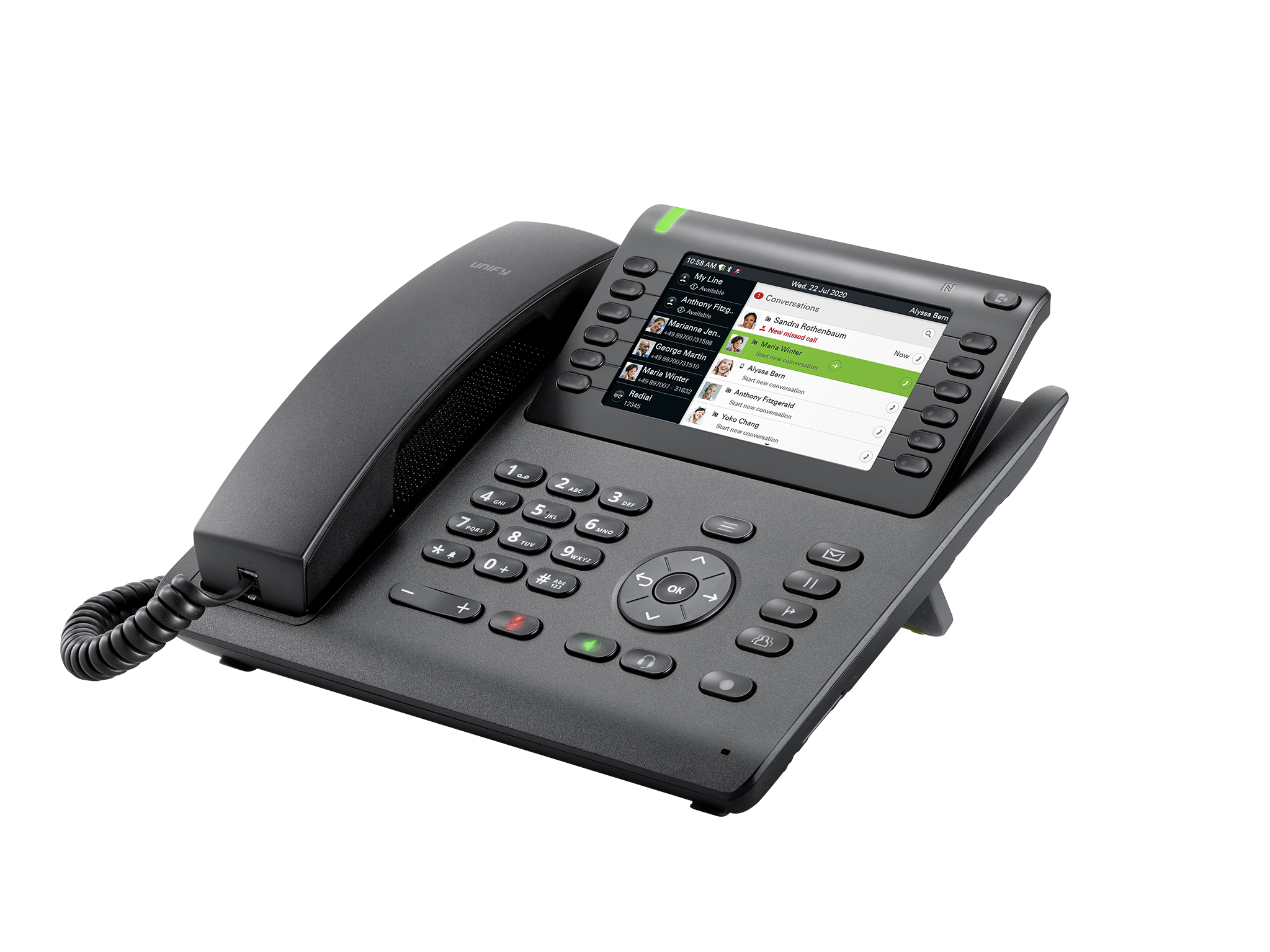Unify OpenScape Desk Phone CP700 VoIP-Telefon Schwarz