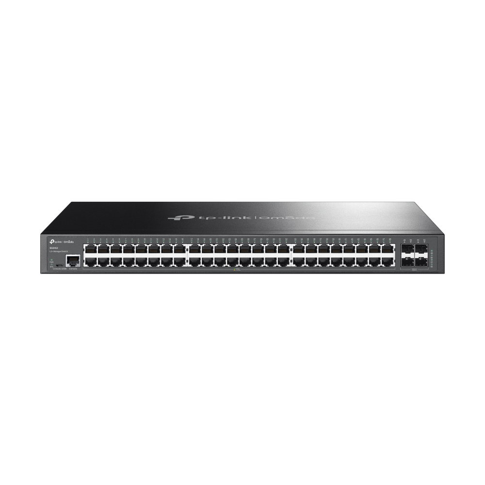 TP-Link JetStream SG3452 Managed Gigabit Switch 48x RJ-45 4x SFP Schwarz