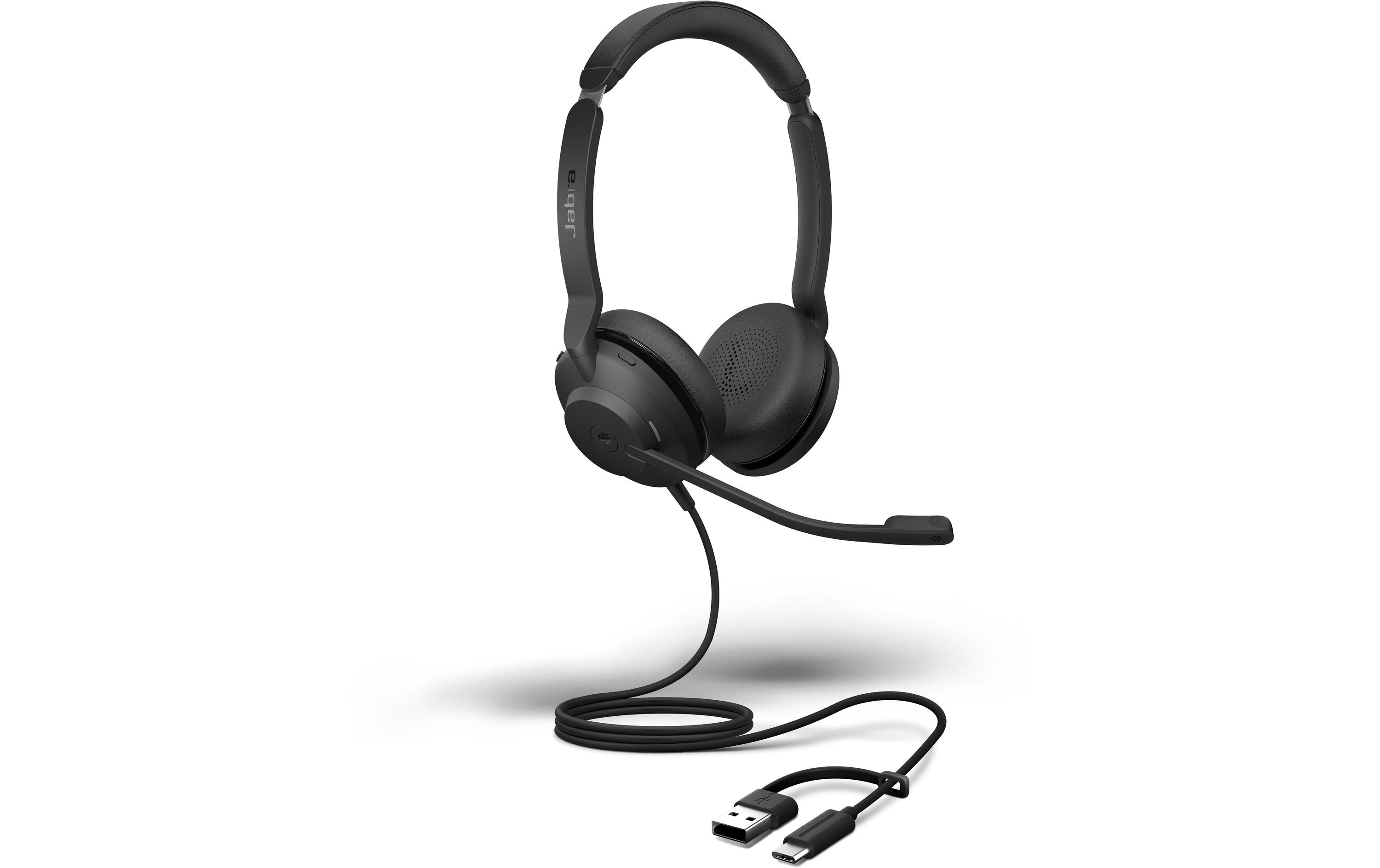 Jabra Evolve2 30 SE MS Stereo Headset USB-C USB-A Schwarz