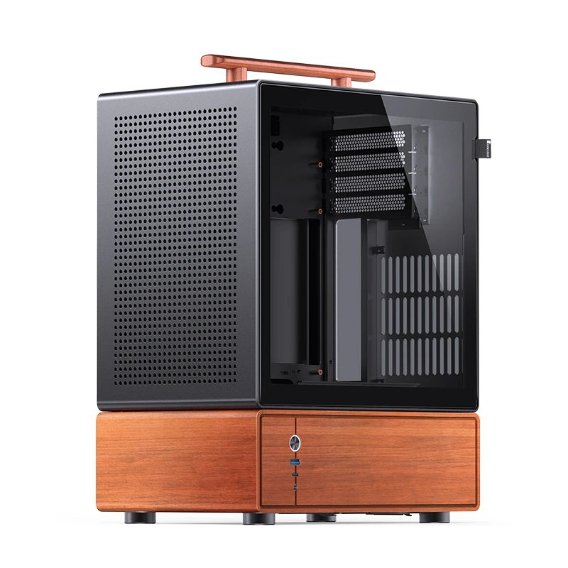 Jonsbo T7 BLACK PC-Gehäuse Midi-Tower mATX Tempered Glass Schwarz