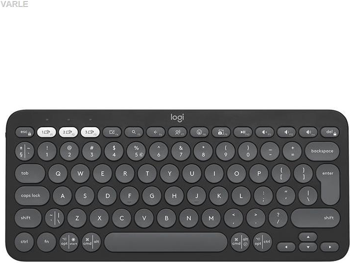 Logitech Pebble Keys 2 K380s Tastatur RF Wireless + Bluetooth QWERTY US International Graphit (920-011851)