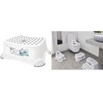 keeeper kids Tritthocker "tomek stitch", weiß mit Aufdruck, Tragkraft: 80 kg, Oberfläche/Füße gummiert - 1 Stück (1843110031900)