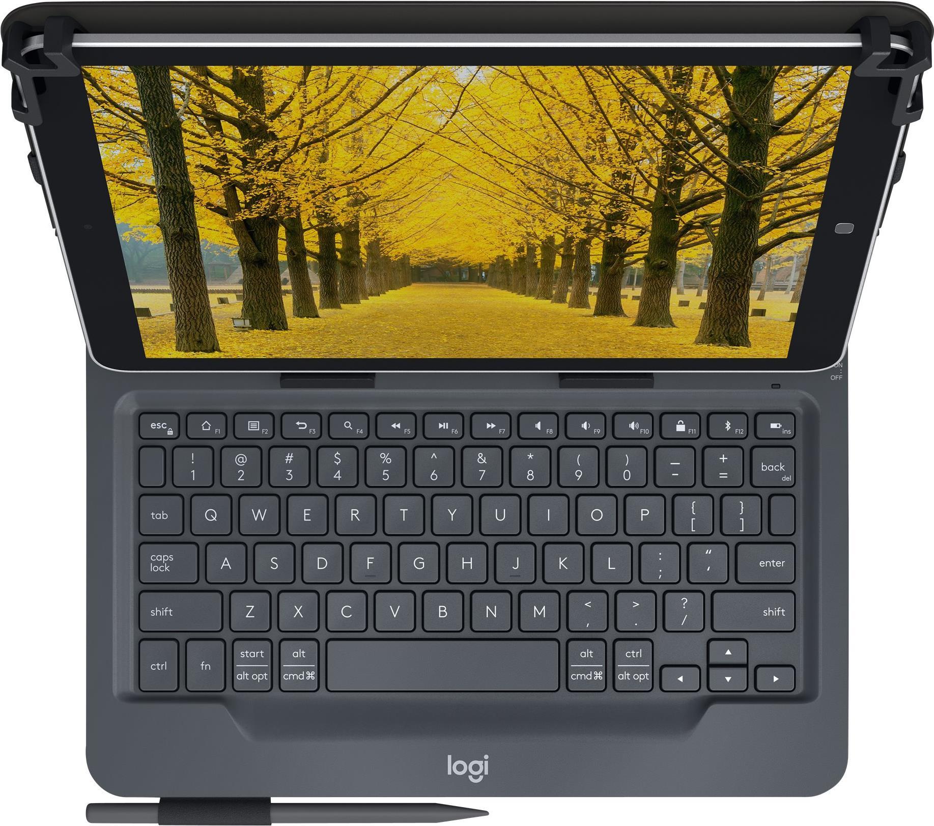 Logitech Universal Folio Tastatur und Foliohülle Bluetooth 3.0 QWERTY Italienisch Schwarz