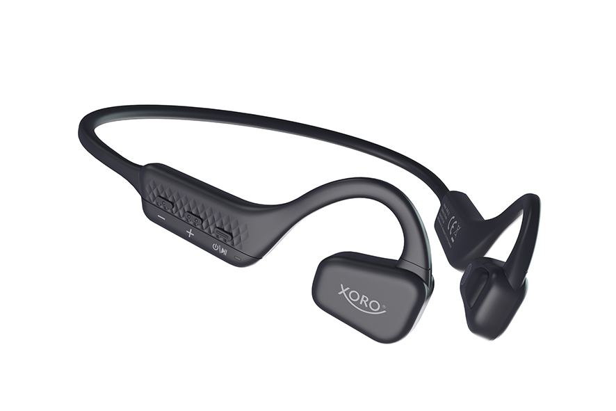 Xoro KHB 35 Open-Air Ohrbügel-Kopfhörer Bluetooth 5.0 IP67 Black