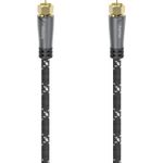 Hama SAT-Anschlusskabel, F-Stecker - F-Stecker, Metall, vergoldet, 3,0 m, 120 dB (00205078)
