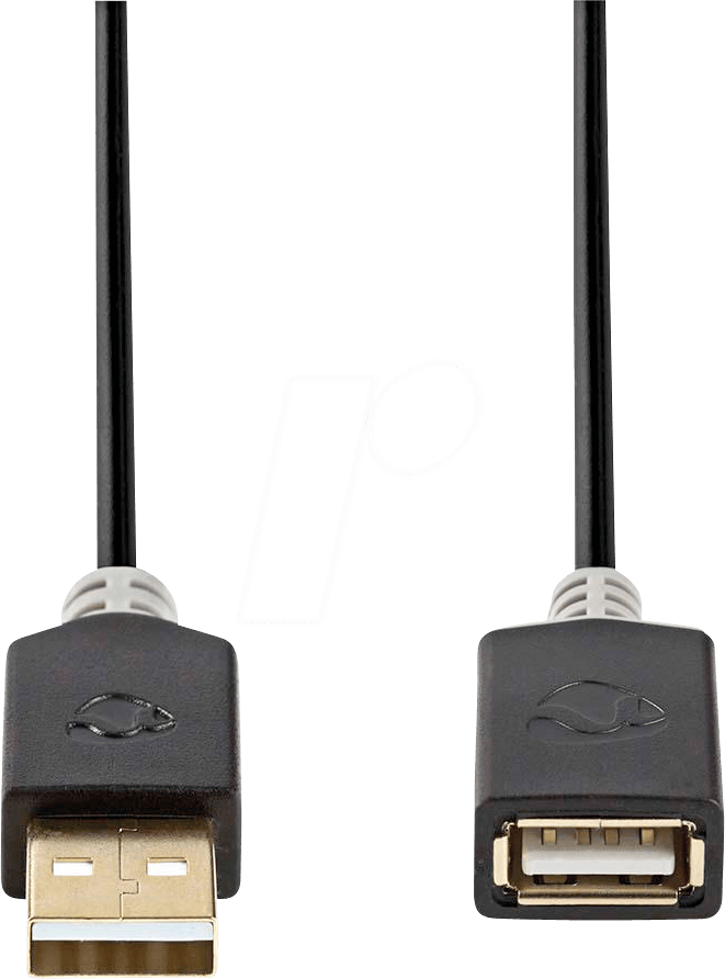 N CCBW60010AT20 - USB 2.0 Kabel A-Stecker> A-Buchse 2 m Anthrazit (CCBW60010AT20)
