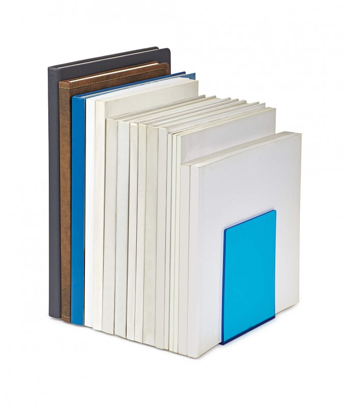 MAUL Buchstützen Acryl 10 x 13 cm Blau (3513631)