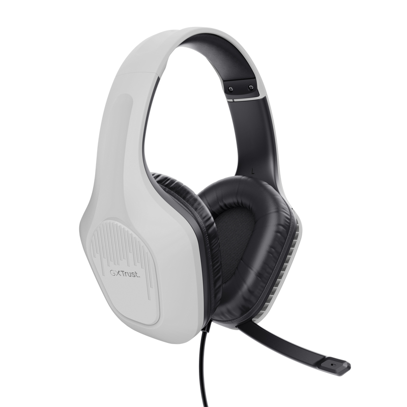 Trust GXT 415PS Zirox Kabelgebundenes Gaming-Headset Stereo 3,5 mm Over-Ear Schwarz, Weiß