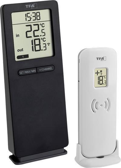 TFA 30.3071.01 schwarz LOGO 2.0 Funk-Thermometer (30.3071.01)