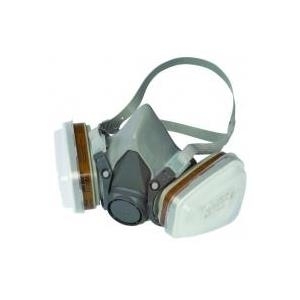 3M Mehrweg-Halbmaske FFA2 P2 mit Wechselfiltern Grau