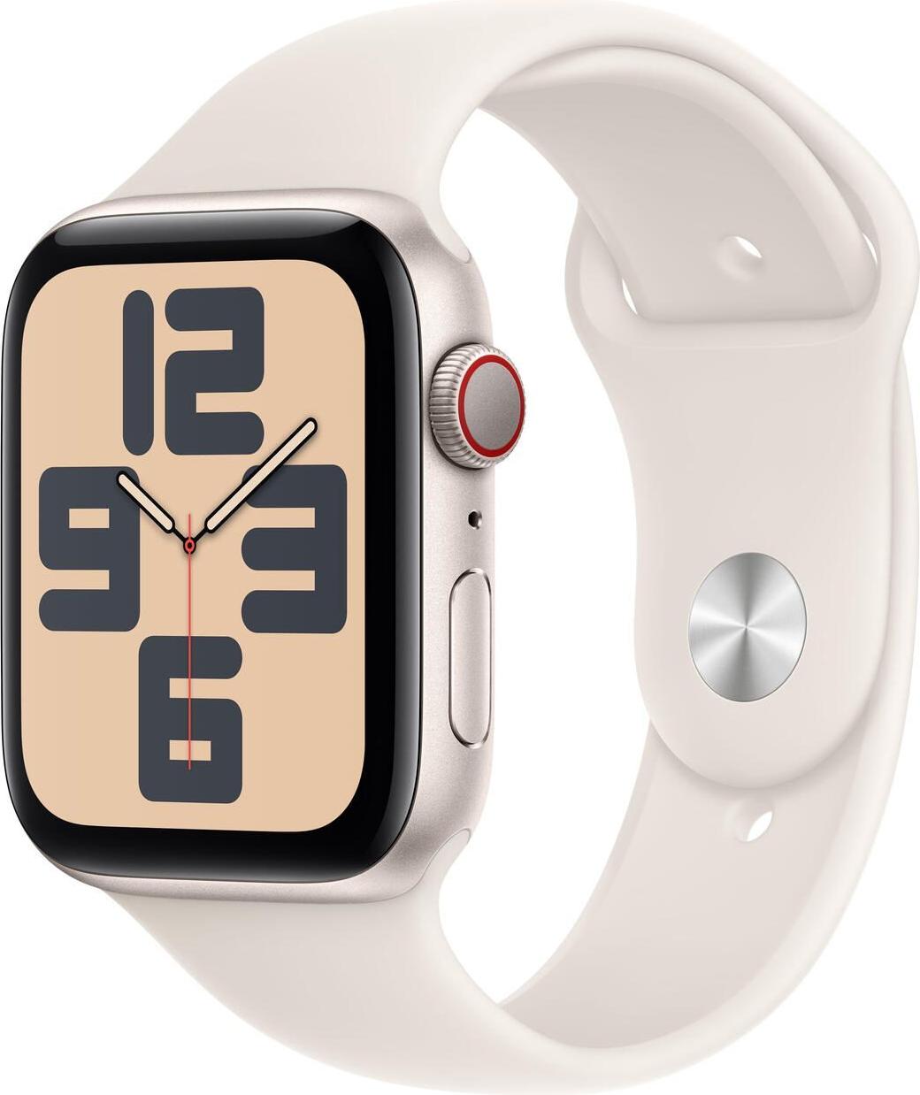 Apple Watch SE GPS + Cellular 44mm Starlight Aluminium Case mit Starlight Sport Band MXGU3QF/A Apple Watch SE GPS + Cellular 44mm Starlight Aluminium Case mit Starlight Sport Band MXGU3QF/A