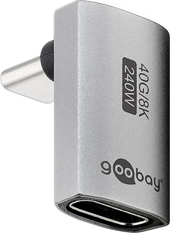 Goobay USB-C -Adapter vertikal 90° kurz USB4 - -Stecker> (74442)