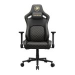 COUGAR Gaming-Stuhl Defensor Gold PC-Gamingstuhl 120 kg 4D-Armlehnen Schwarz/Gold (3MDFLGLB.0001)