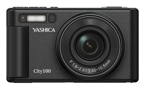 Yashica City 100 Kompaktkamera 72 MP CMOS 5K Video 3x Optischer Zoom Schwarz