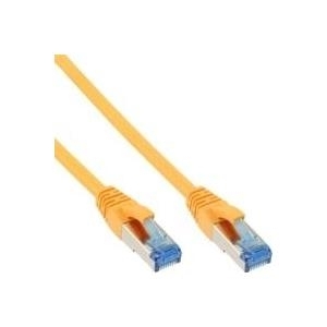 InLine® Patchkabel Cat.6A, S/FTP (PiMf), halogenfrei, 500MHz, gelb, 3m (76803Y)