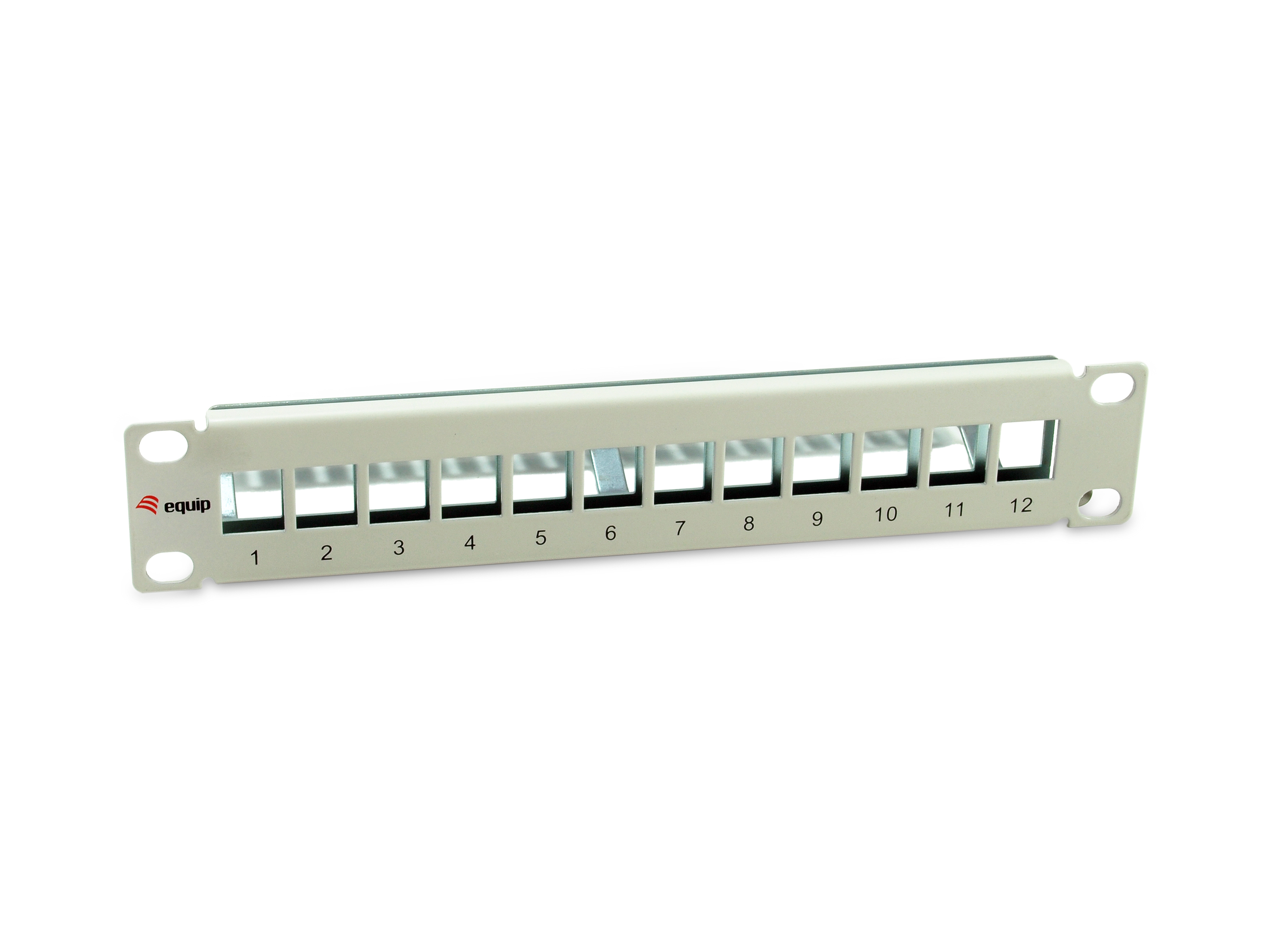 equip Patch Panel 12 Ports 10" 1U FTP Hellgrau