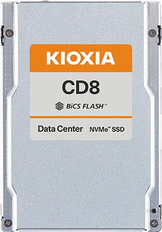 KIOXIA 12.8TB SSD CD8-V, 2.5 Zoll, U.2 PCIe 4.0 x4, NVMe, SIE (KCD8XVUG12T8)
