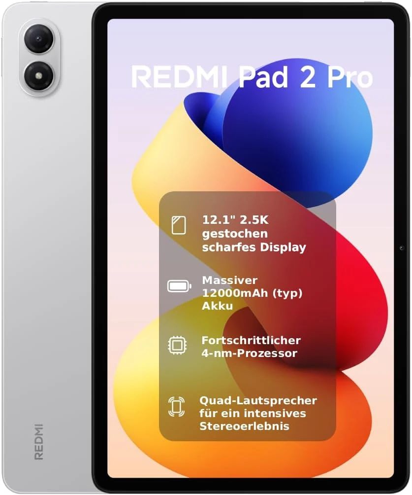 Xiaomi Redmi Pad 2 Pro 8/256GB WiFi Silver [Energieklasse G] (VHU6249EU)