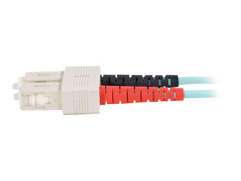 C2G SC-SC 10Gb 50/125 OM3 Duplex Multimode Glasfaserkabel 3 m Aquamarin