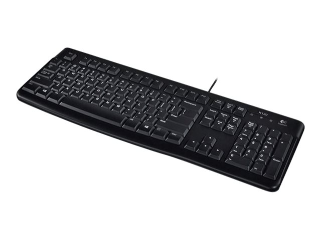 Logitech K120 Tastatur USB QWERTY US International Schwarz