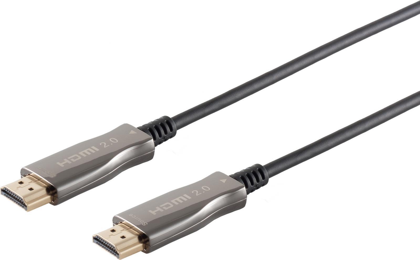S-CONN S/CONN maximum connectivity AOC-Optisches HDMI Kabel, 4K, 100m (30-051005)