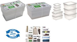 keeeper Aufbewahrungsboxen-Set "bea", 8-teilig, PP Deckel mit Air-Control-System zur Belüftung der Boxen, - 1 Stück (3005000100000)