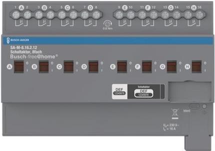BUSCH-JAEGER SA-M-8.16.2.12 Schaltaktor 8fach 16A REG (2CDG510026R0021)