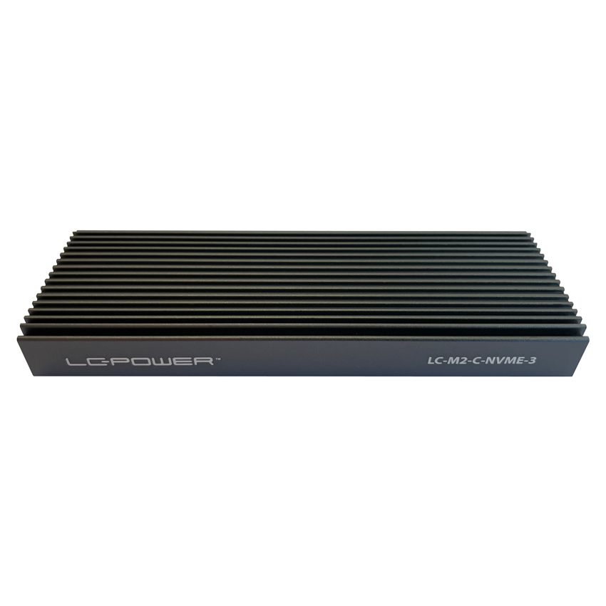 LC-Power LC-M2-C-NVME-3 M.2 SSD-Gehäuse USB-C 3.2 (Gen 2x1) Anthrazit