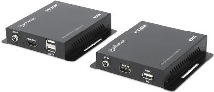 Manhattan 1080p HDMI KVM over IP Extender Set 1 bis zu 120m (208413)