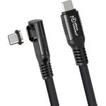 MicroConnect Premium Angled USB4 liquid silicone magnetic cable (MC-LS-USB4CC0.5-A)