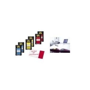 3M Post-it Index, Rot-Gelb, schmal, 2 x 50 Haftstreifen Maße: 25,4 x 43,2 mm, im Einwegspender (I680-RY2)