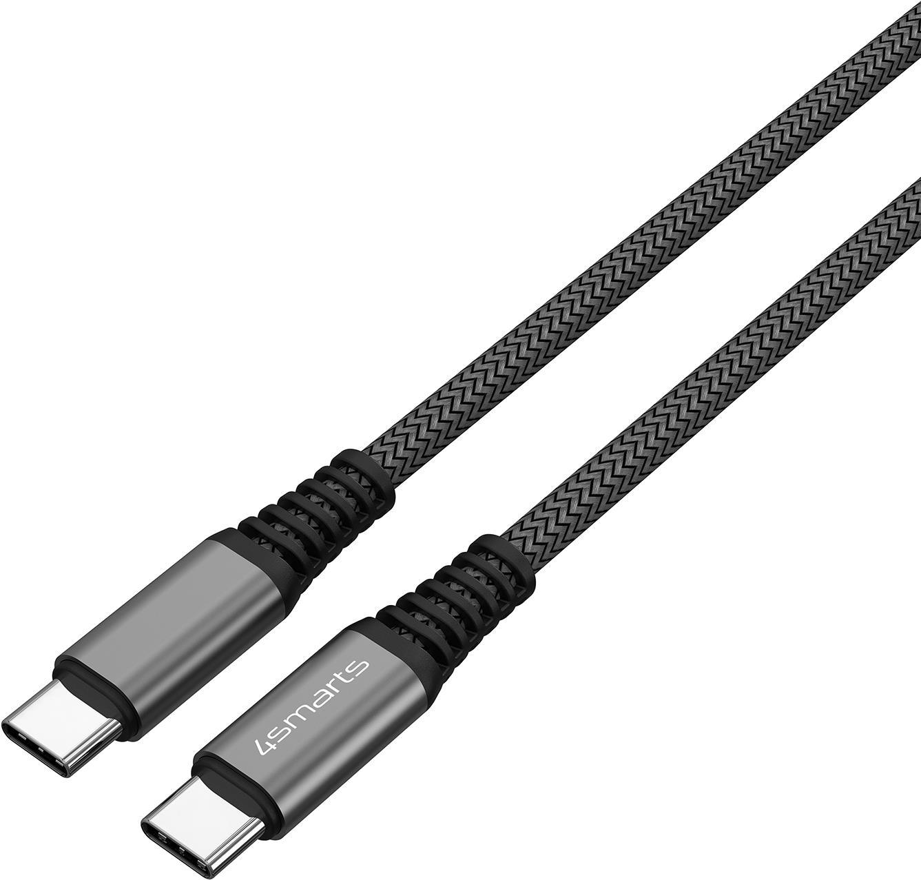4smarts PremiumCord USB-C Kabel 100W 1,5m Schwarz