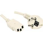 Netzanschlusskabel, IEC C13 , beige , 1,8 m (EXC808110)
