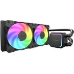 LC-Power CPU-Kuehler 250W 2x120mm f.Intel bis 1851 bis AMD5 schwarz (LC-CC-240-B-ARGB)