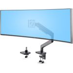 StarTech.com Monitor Desk Mount For 49" Ultrawide Curved Screen, Max 44lb (H1M1AG1-MONITOR-ARM)