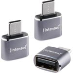 Intenso 3-pack USB Adapter USB-A -> USB-C C480C Aluminium (7600113)