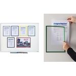 magnetoplan Magnet-Sichtfenster Magnetofix, A4, blau magnethaftend auf allen eisenhaltigen Untergründen (1130303)