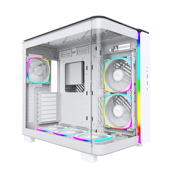 Montech King 95 PRO Midi-Tower Tempered Glass ARGB Weiß