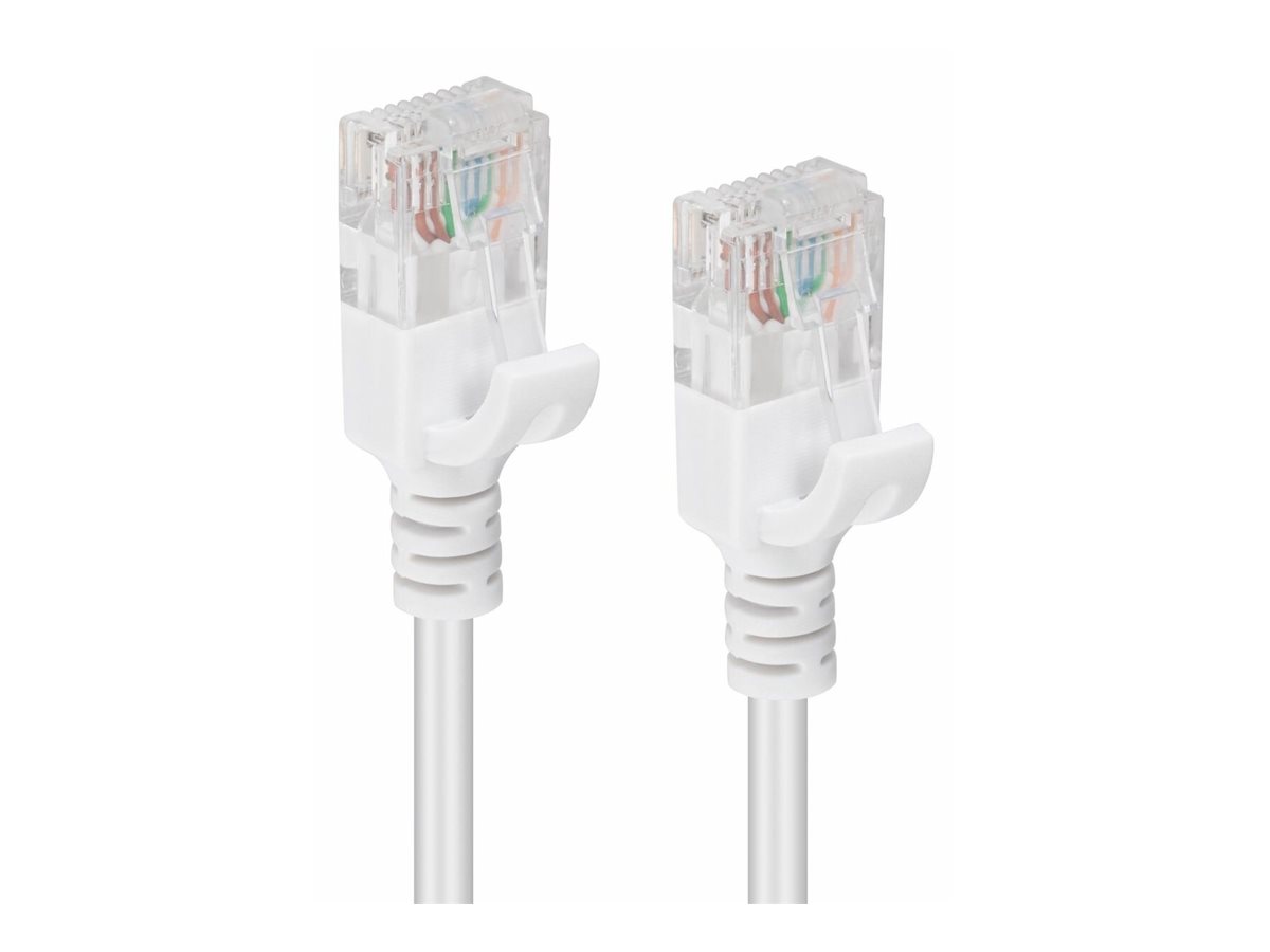 MicroConnect V-UTP6A0025W-SLIM Netzwerkkabel 0,25 m Cat6a U/UTP Weiß