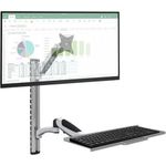 Wandhalterung für 38,10cm (15")-27", mit flexibler Tastaturablage und Arm Hersteller: Techly (ICA-PLW-02)