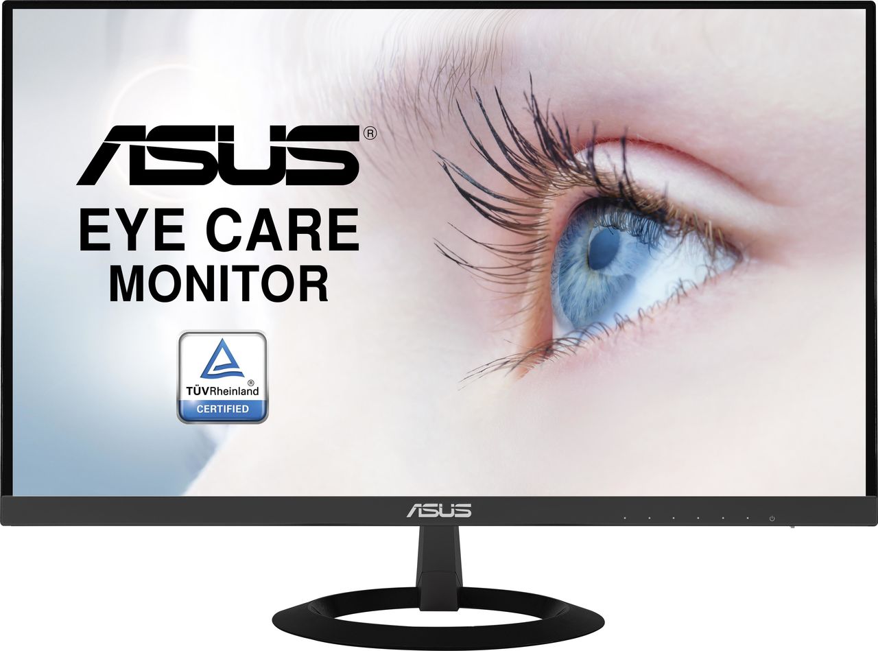ASUS VZ249HE - LED-Monitor - 60.5 cm (23.8) - 1920 x 1080 Full HD (1080p) @ 76 Hz - IPS - 250 cd/m² - 5 ms - HDMI, VGA - Schwarz