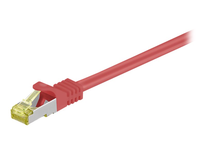goobay 91589 Patchkabel Cat 7 1 m Rot
