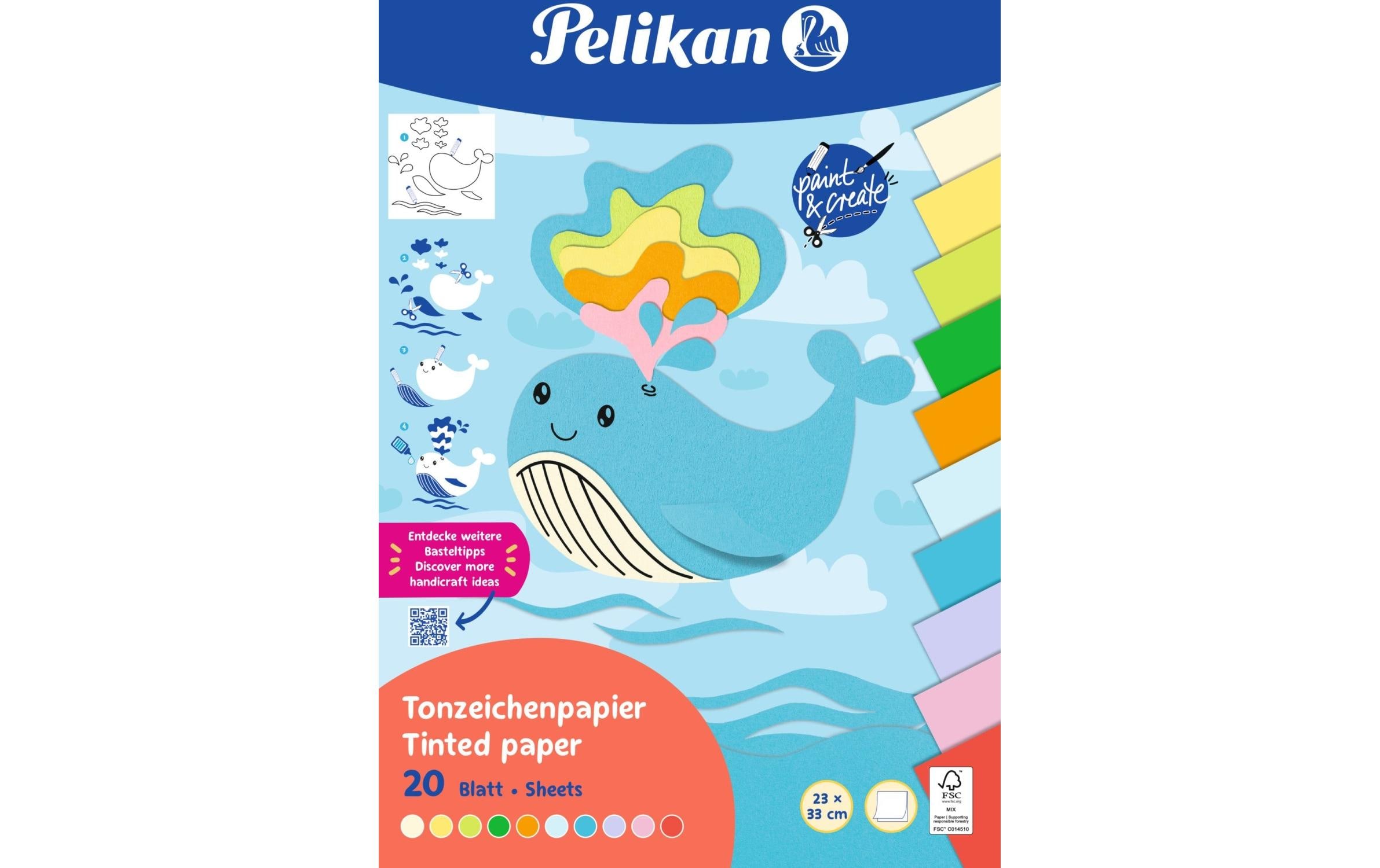 Pelikan 101592 Bastelpapier 120 g/m² 23 x 33 cm Mehrfarbig