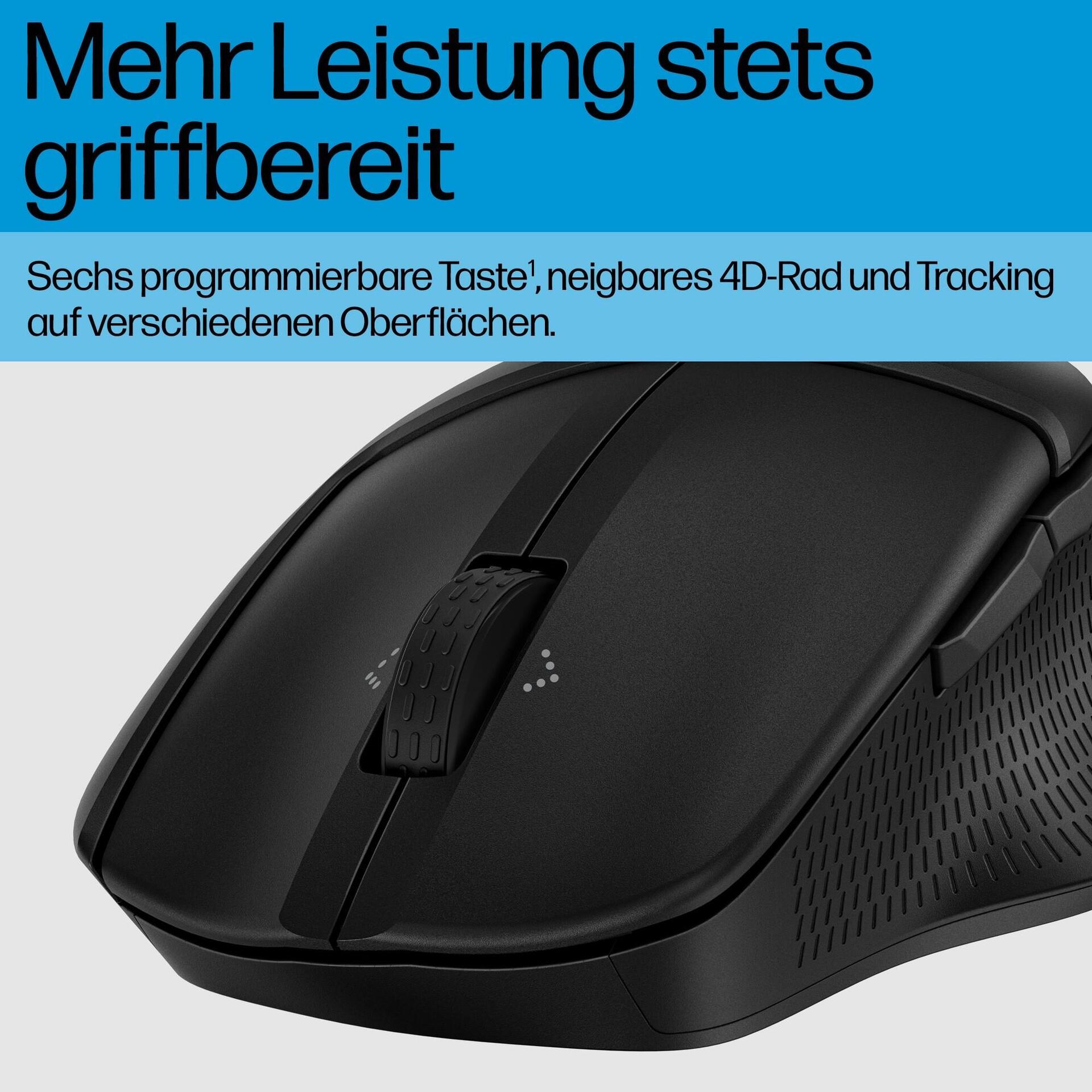HP 685 Comfort Dual-Mode Maus Bluetooth 1200 DPI Schwarz