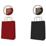 agipa Geschenktüte (B)350 mm x (H)400 mm, rot Papier-Tragetasche, aus Kraftpapier, mit Tragekordel, außen - 1 Stück (101648)