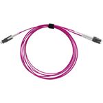 BlueOptics© Duplex LWL Patchkabel, SN-UPC/LC-UPC beige, 7.5 Meter, Multimode G50/125µm, OM4, Eingangsdämpfung: unter 0.2dB, Markenfaser, LSZH magenta / violett, 2.0mm Tube, Keramik Ferrule, inkl. Messprotokoll (SFP9331FU7.5MK)