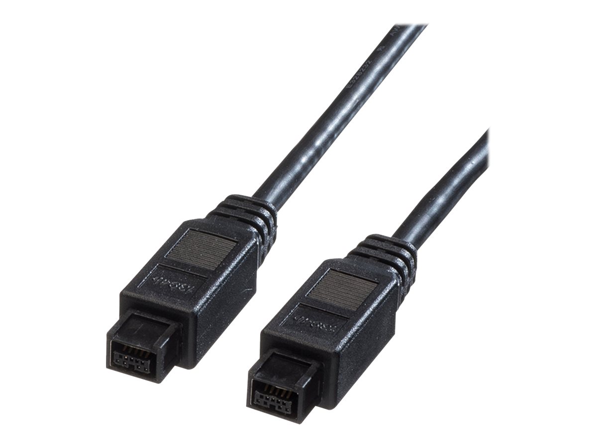 ROLINE Roline FireWire-Kabel 9/9-polig 1,8 m Schwarz