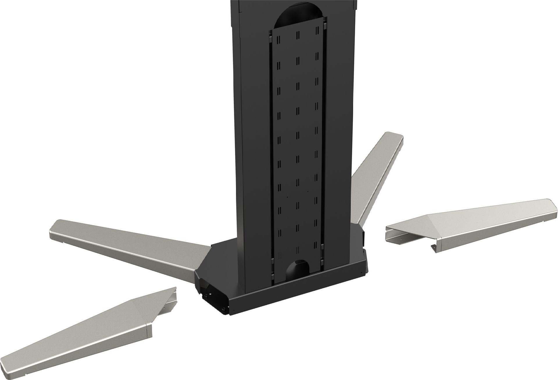Vision VFM-F50T Motorisierter Präsentationswagen 47"–90" VESA 800x600 110 kg Mattschwarz