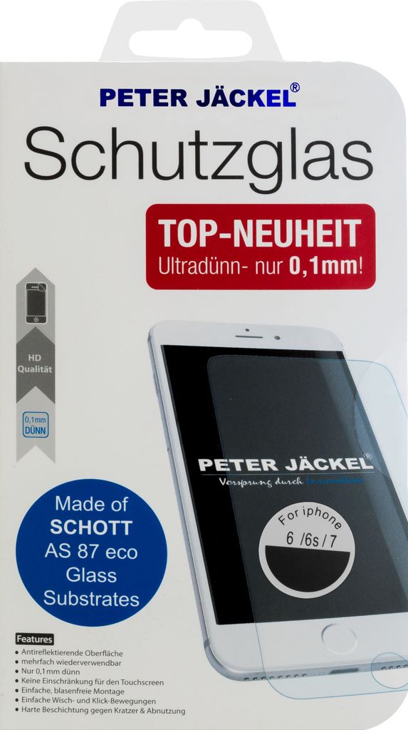 Peter Jäckel 16288 Klare Bildschirmschutzfolie iPhone 6/ 6S/ 7 1Stück(e) Bildschirmschutzfolie (16288)